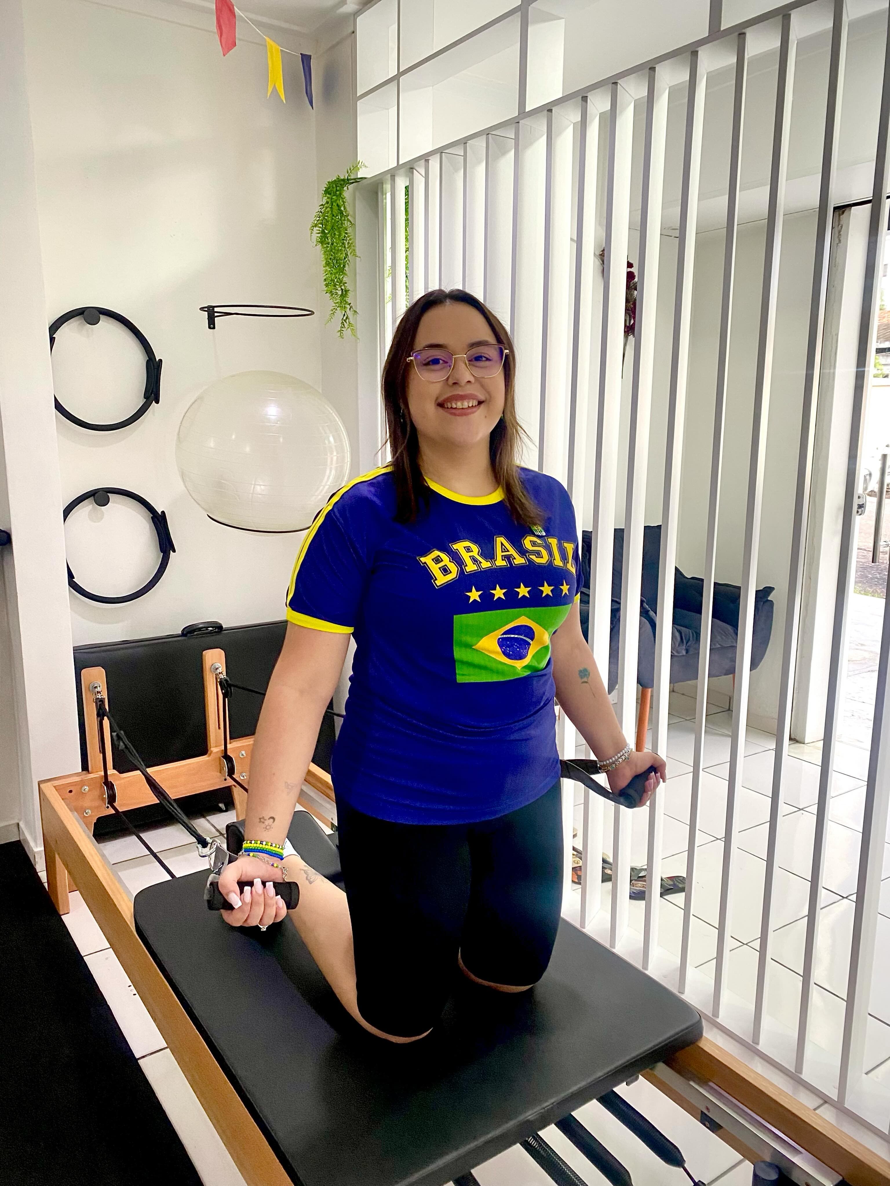 Sessão de Pilates no Reformer — studio Juliana Silva